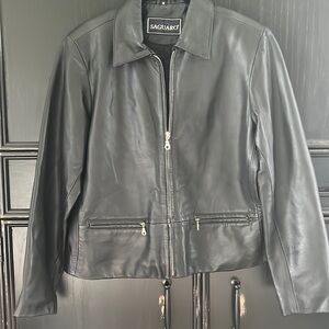 Saguaro Black Leather Jacket size medium